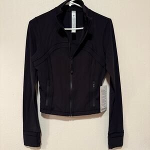 Lululemon Athletica Black Define Cropped Jacket Nulu size 8 authentic